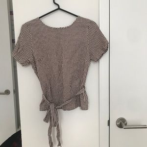 Gingham print t-shirt (Made in Italy)